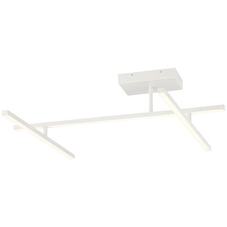 ACCESS LIGHTING Duo, Adjustable LED SemiFlush, Matte White Finish, Acrylic Lens Acrylic 63078LEDD-MWH/ACR